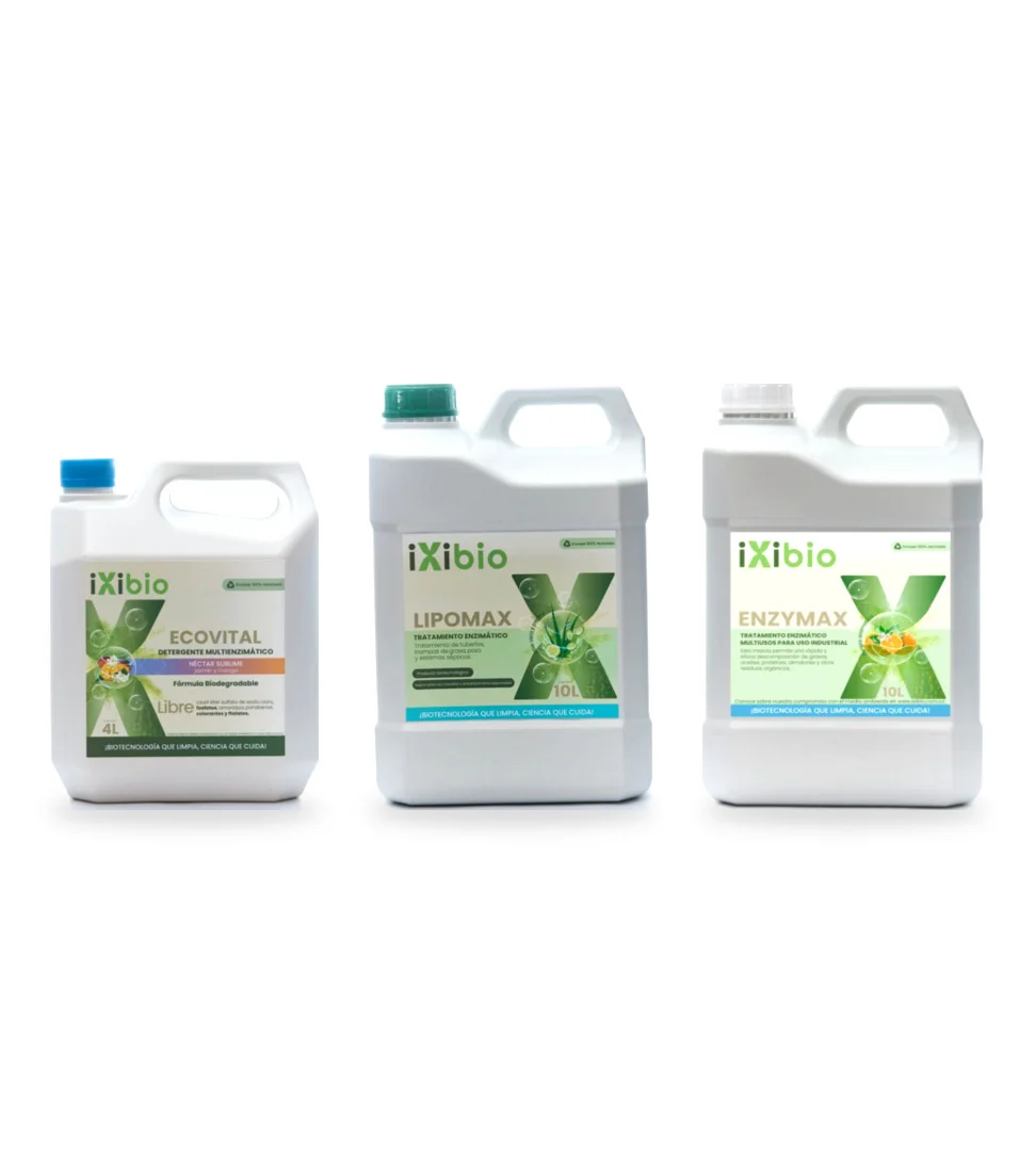 Productos iXibio: Ecovital, Lipomax y Enzymax